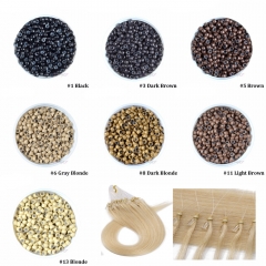 Hair extensions tool micro nano rings with silicone wholesale