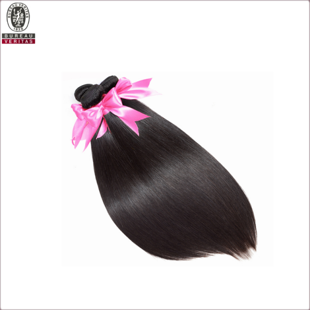 High Quality Full Cuticle Aligned natural black 18 inch Human Hair Double Drawn Brazilian Hair extensions  human hair